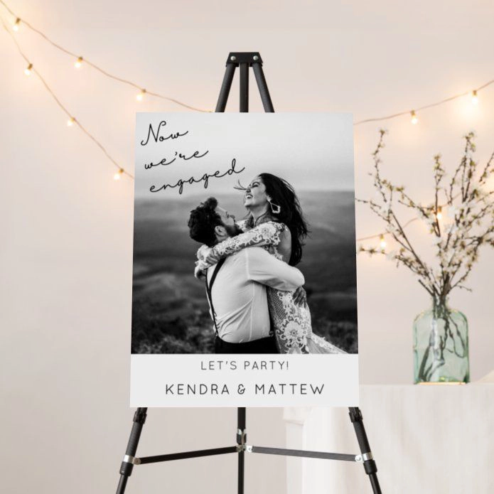 Modern Engagement Party Board